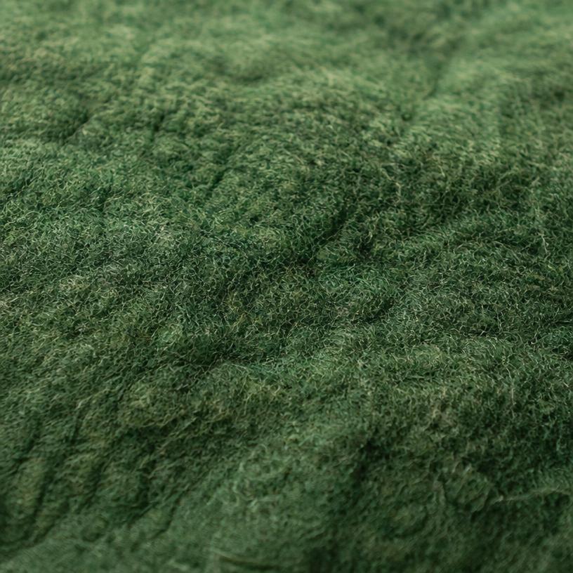 Fern Veil Wall — green acoustic wool texture